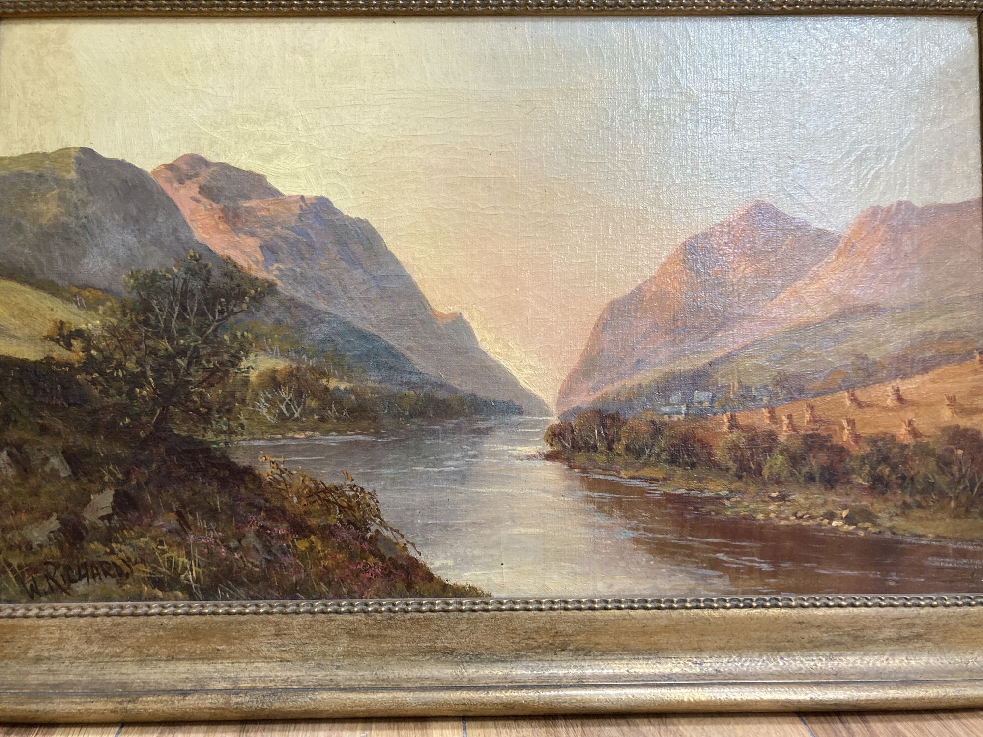 W. Richards (Jamieson), three oils on canvas, Aberfeldy, Glen Shiel and Untitled, signed, 30 x 50cm